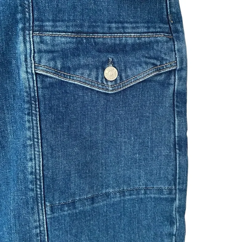 Paige NWTs Alexis Cargo High Rise Barrel Leg Jeans size 33 - Picture 6 of 13